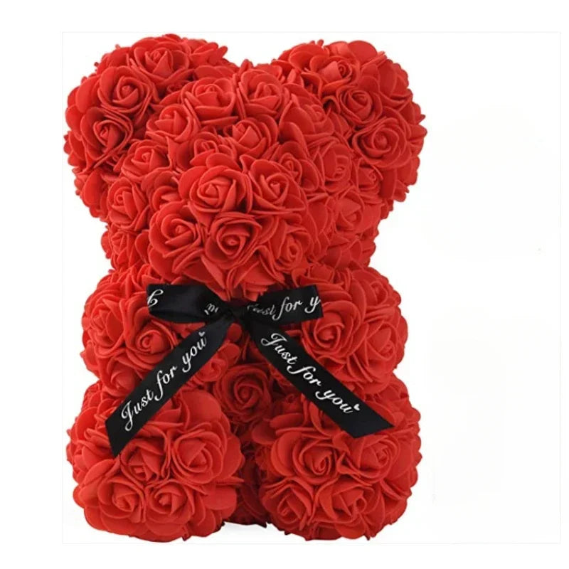 FREEME™ Eternal Rose Bear - Valentine's Day Gift | Artificial Flower Teddy Bear