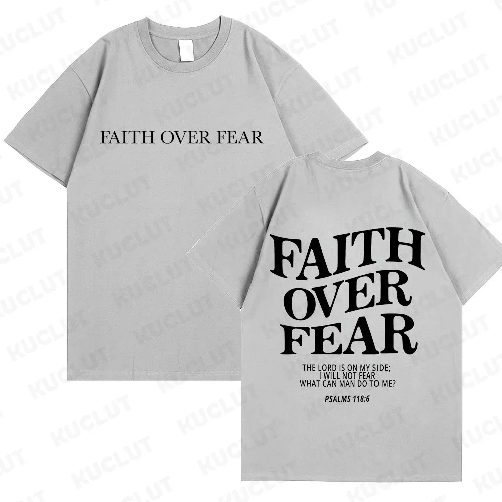 FREEME™ Faith Over Fear Tee - Christian Inspirational T-Shirt | Bible Verse