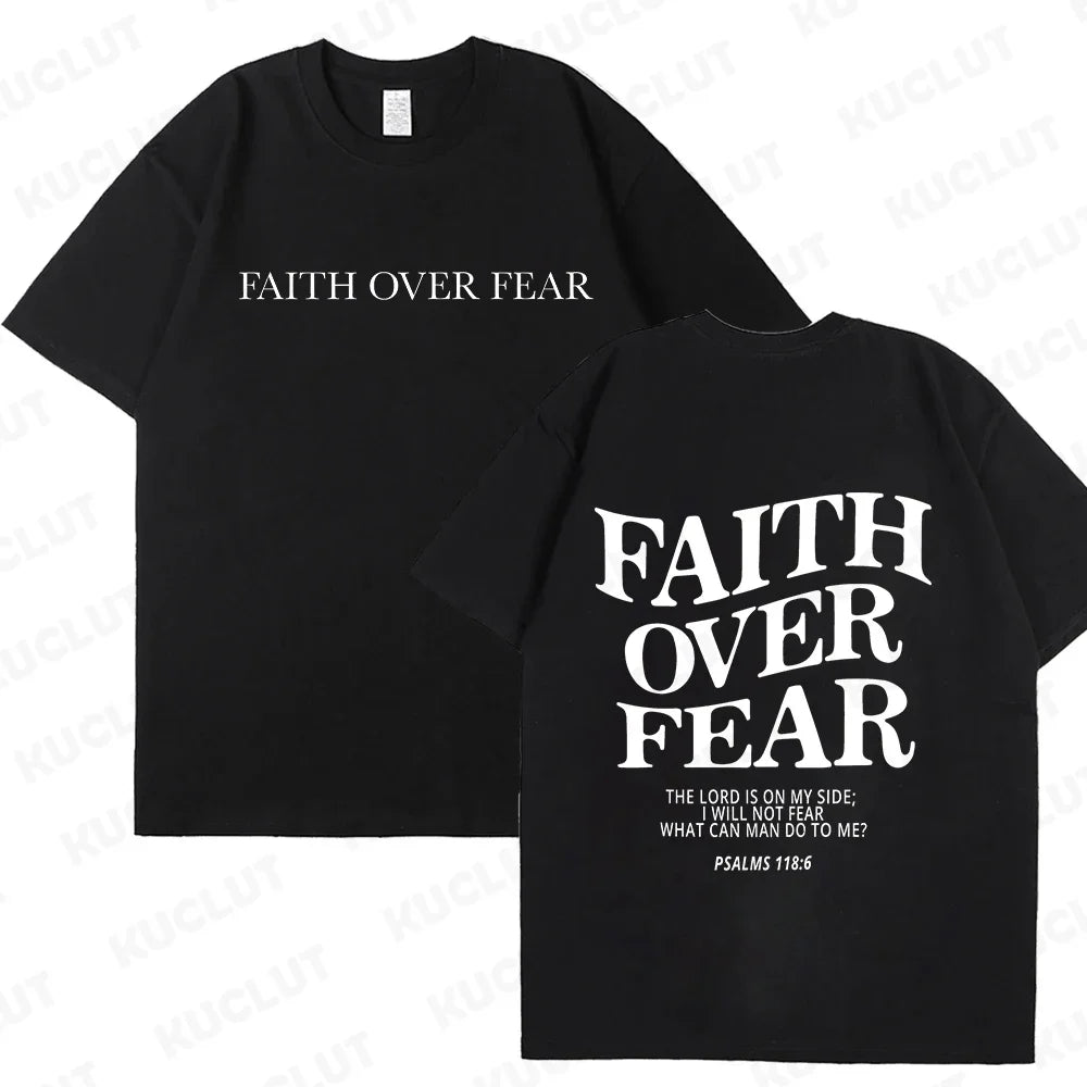 FREEME™ Faith Over Fear Tee - Christian Inspirational T-Shirt | Bible Verse