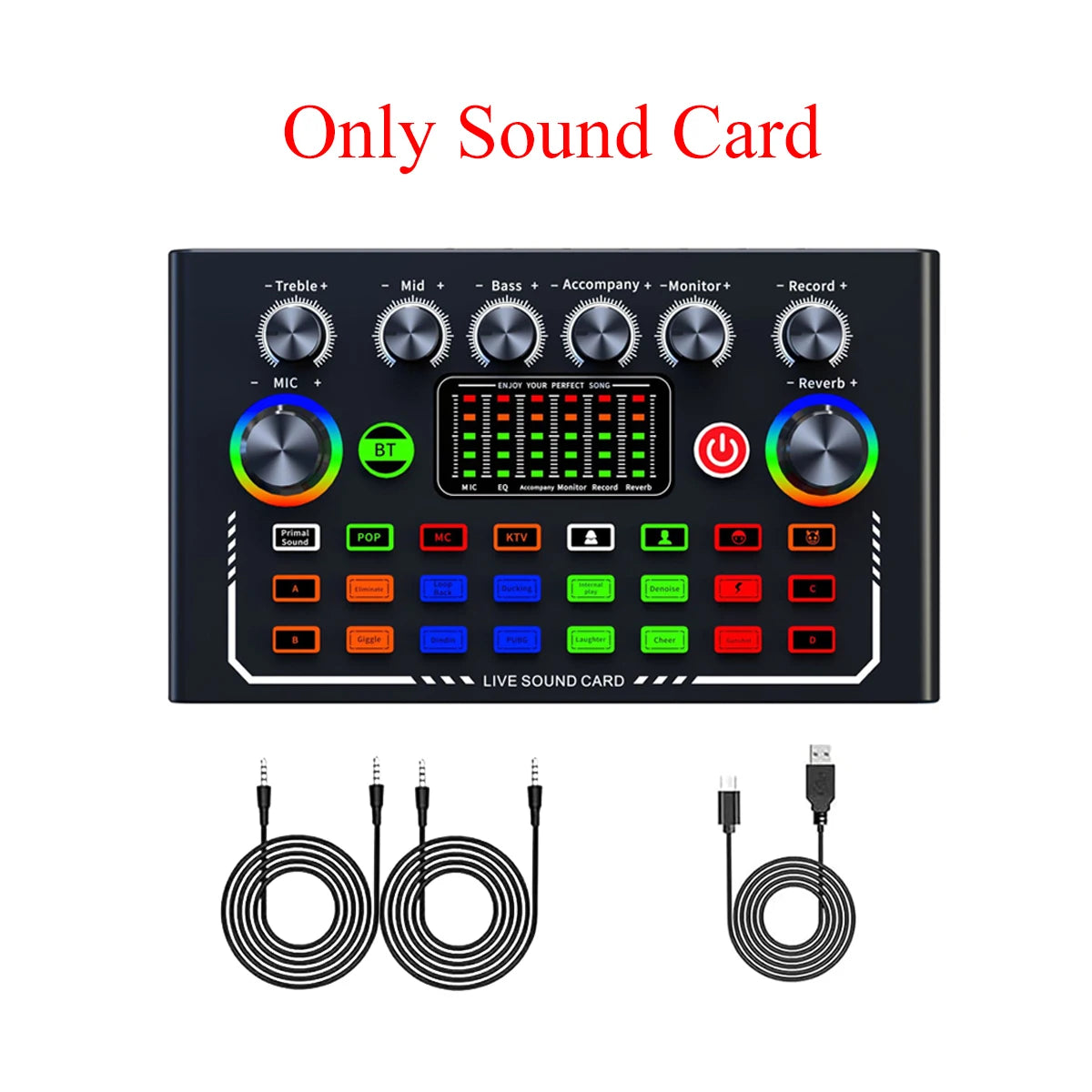 FREEME™ Live Sound Card & BM-800 Microphone Broadcast Set - YouTube, Podcast & Streaming Kit