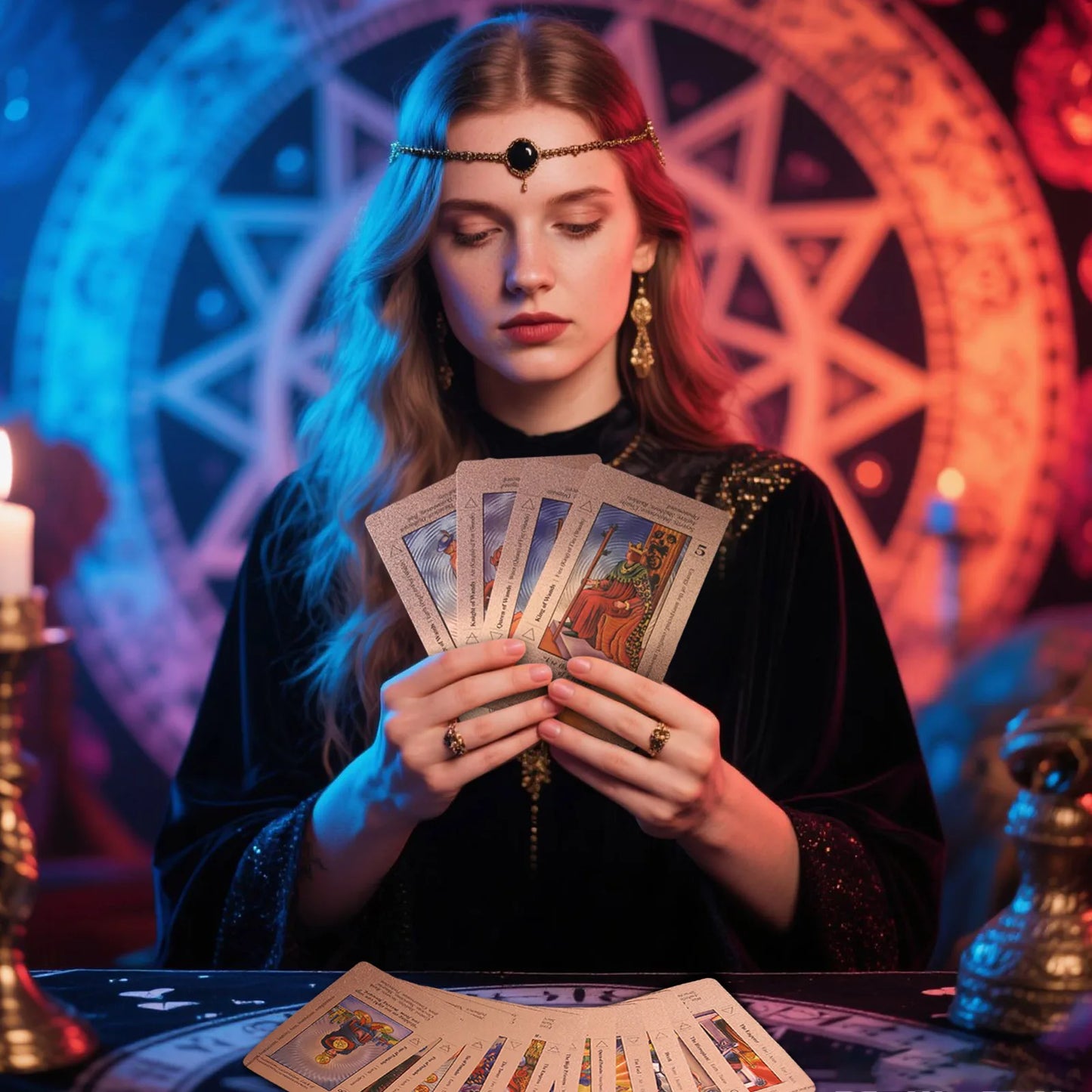 FREEME™ Rose Gold Tarot Card Deck Gift Set - 78-Card Divination Kit with Guidebook & Elegant Box