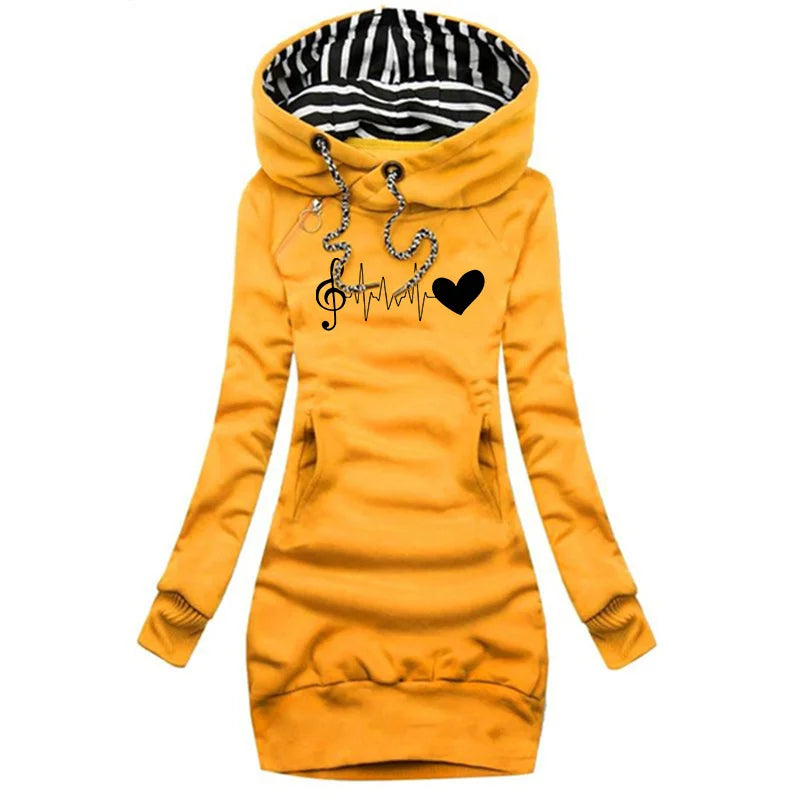 FREEME™ Women's Slim Sweater Hoodie Dress - Long Sleeve Party & Casual Dress