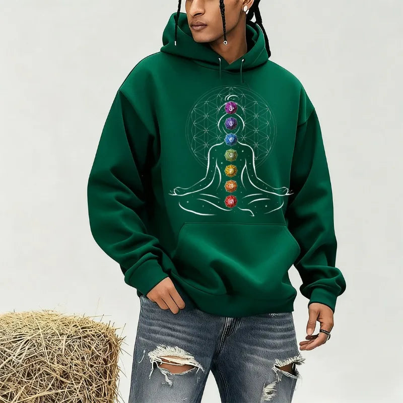 FREEME™ Yoga Meditation Hoodie - Zen Chakra Spiritual Sweatshirt | Y2K Streetwear