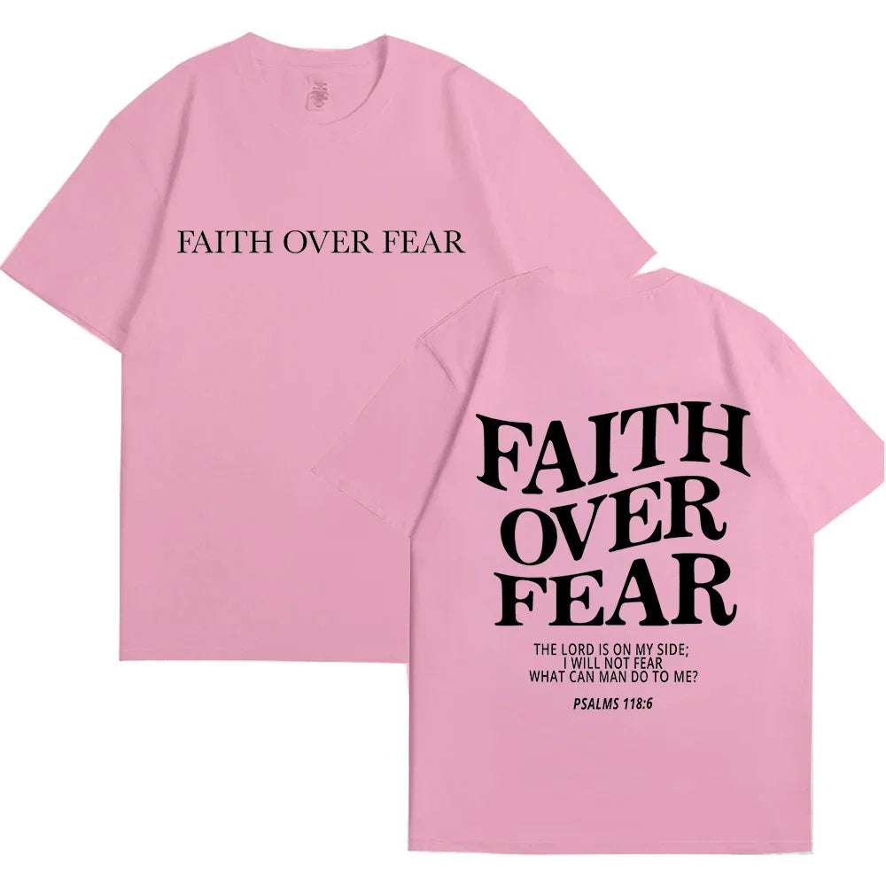 FREEME™ Faith Over Fear Tee - Christian Inspirational T-Shirt | Bible Verse