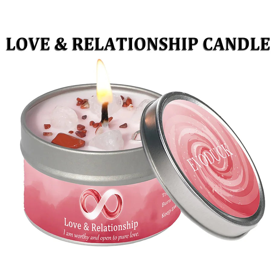 FREEME™ Peace Ritual Candle - Lavender & Chamomile with Healing Crystals