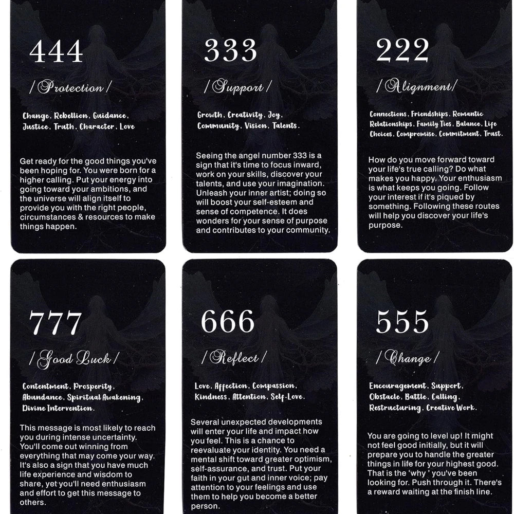 FREEME™ Angel Number Oracle Cards - Spiritual Guidance & Divination Deck