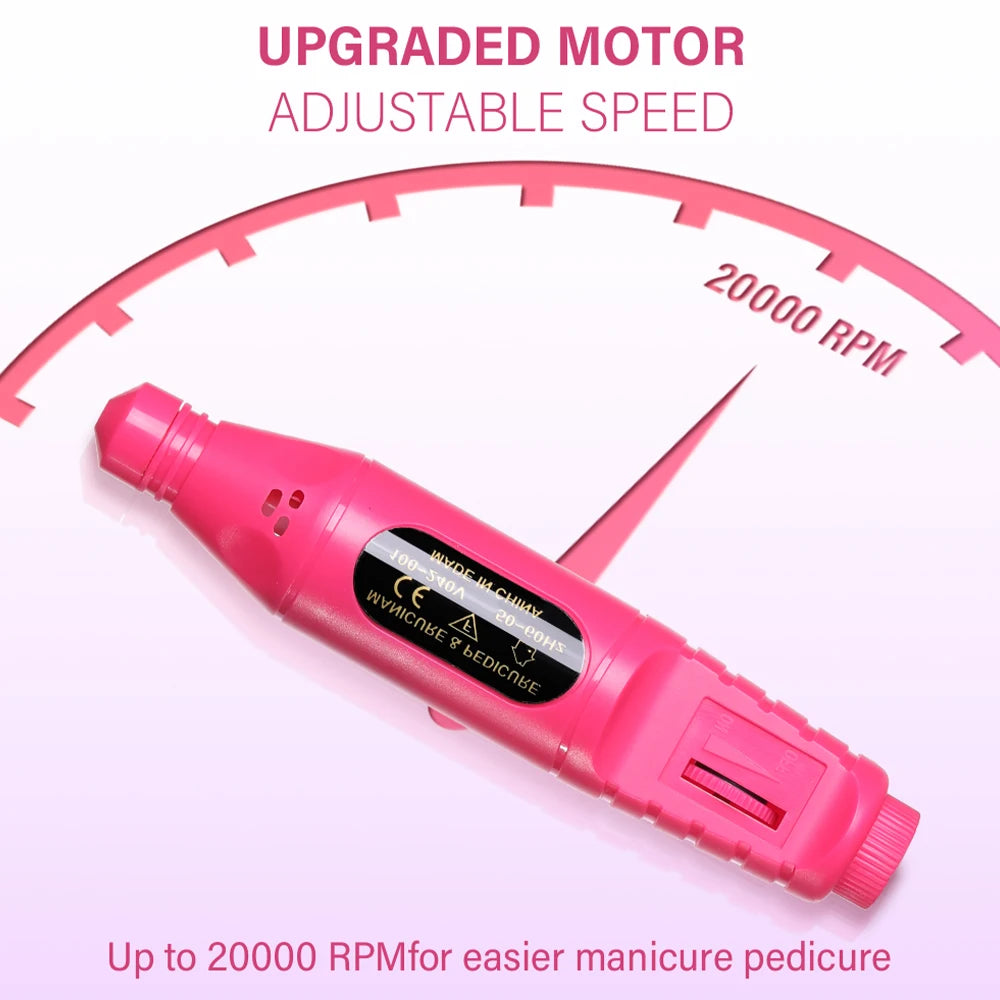 FREEME™ 6-in-1 Electric Nail Drill Kit - Portable Manicure & Nail File Polisher Pen