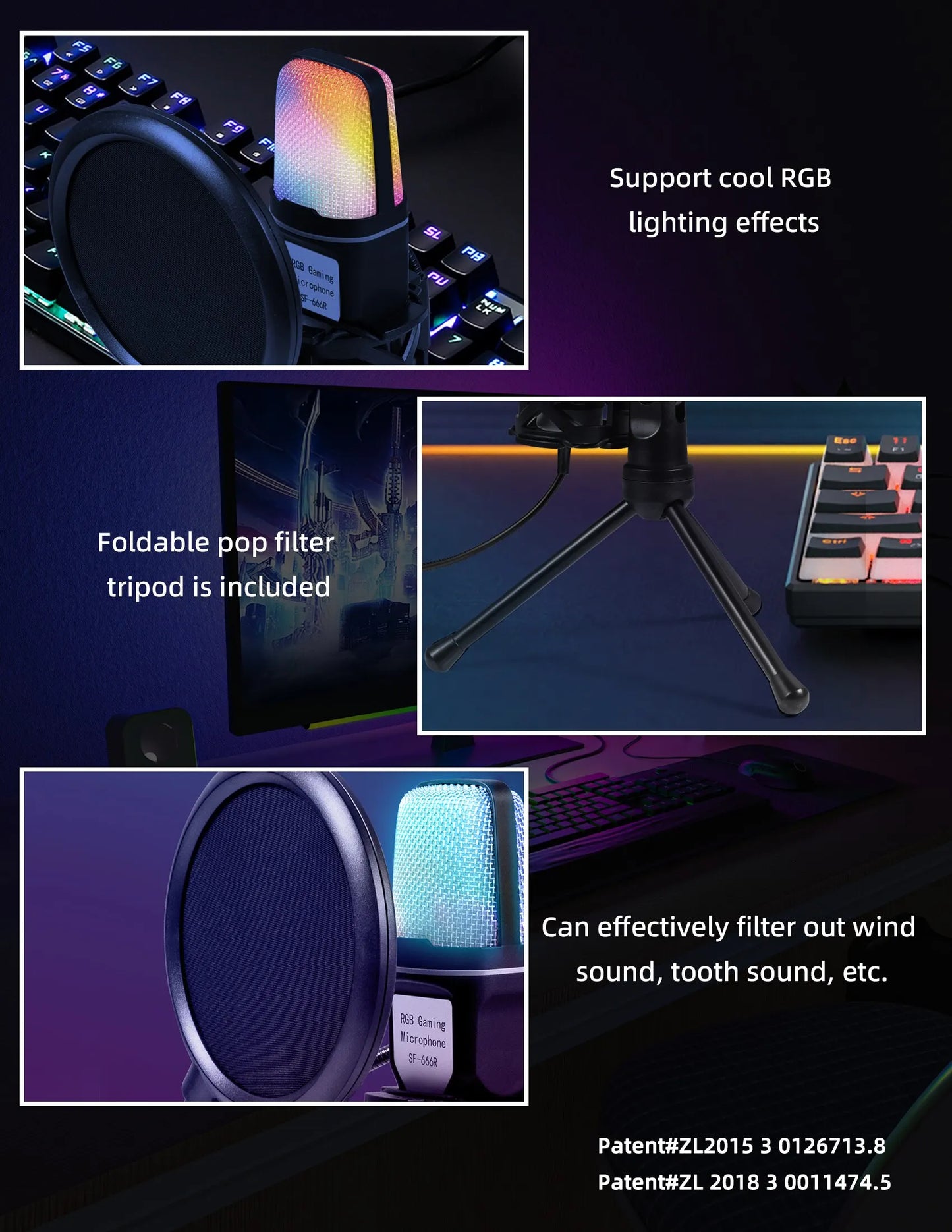 FREEME™ USB Condenser Microphone Kit - PC & Laptop Mic for Gaming, Streaming & Podcasting