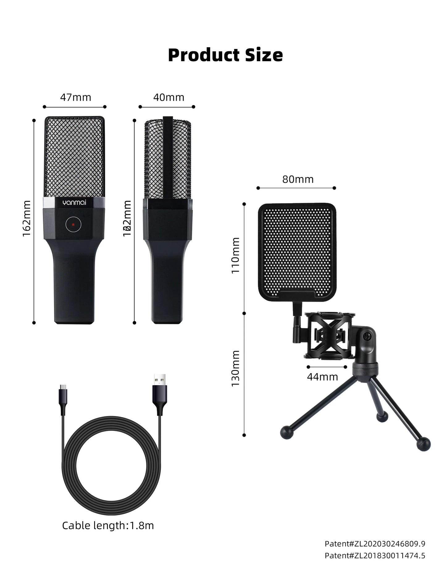 FREEME™ USB Condenser Microphone Kit - PC & Laptop Mic for Gaming, Streaming & Podcasting