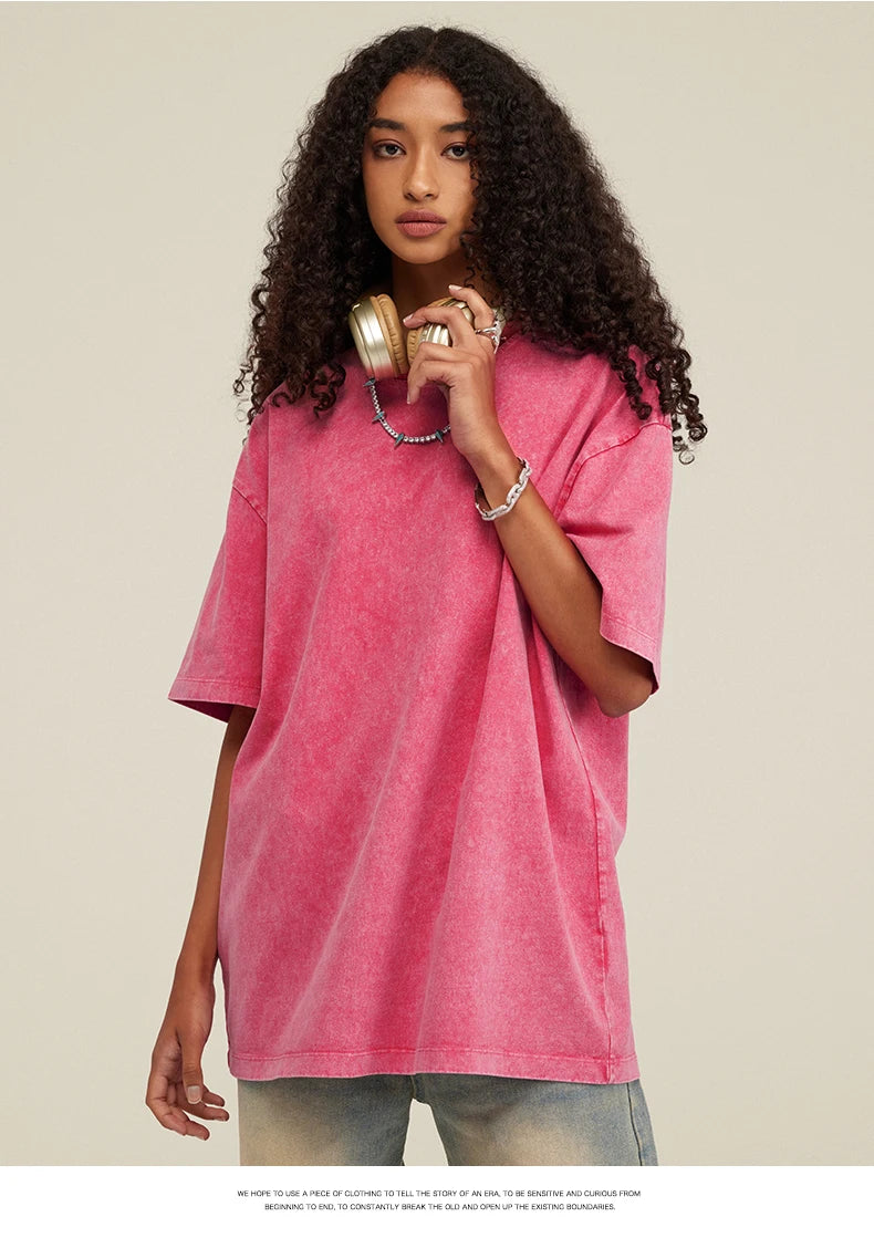 FREEME™ Hip Hop Streetwear T-shirt - 100% Cotton Oversized Retro Tee