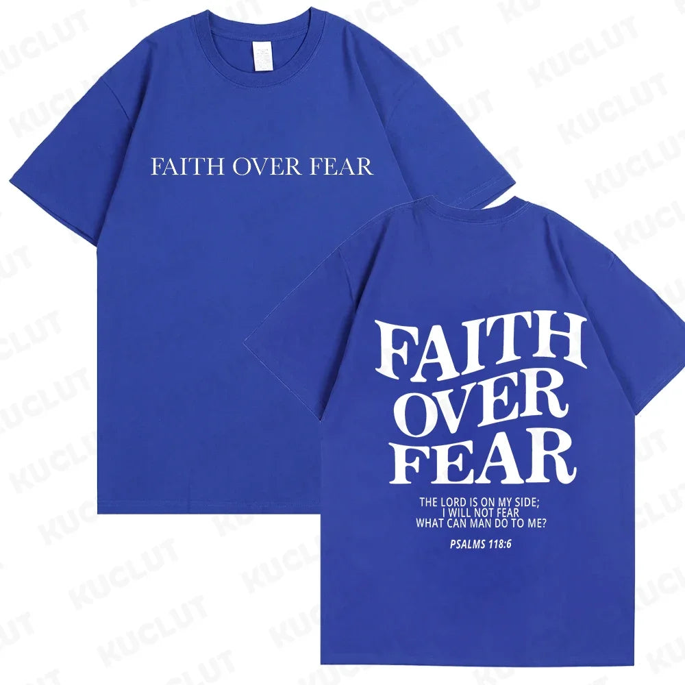 FREEME™ Faith Over Fear Tee - Christian Inspirational T-Shirt | Bible Verse