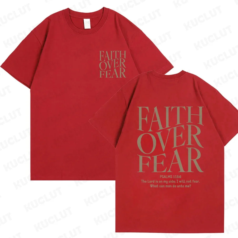 FREEME™ Faith Over Fear Tee - Christian Inspirational T-Shirt | Bible Verse