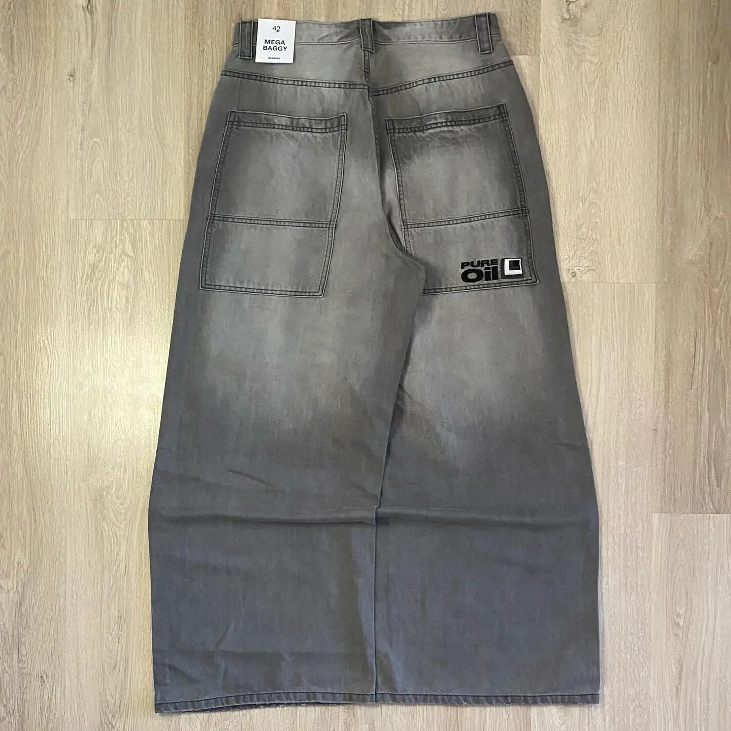 FREEME™ Y2K Baggy Jeans - Embroidery Hip Hop Vintage Wide-Leg Denim