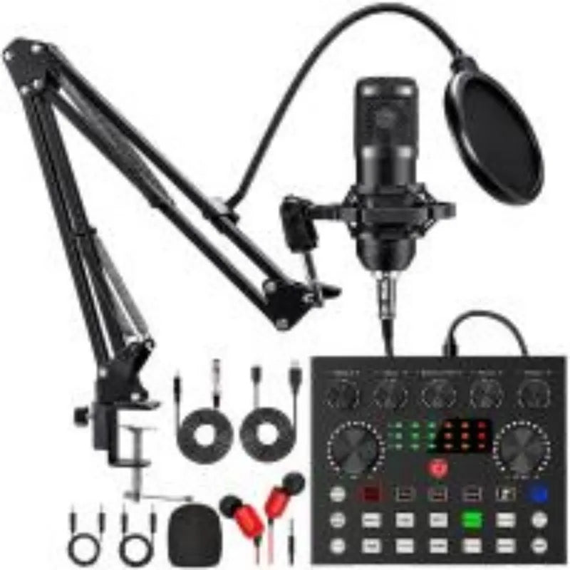 FREEME™ BM800 Podcast Microphone & Sound Card Set - Professional Studio Condenser Mic