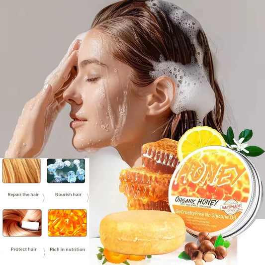FREEME™ Natural Honey Shampoo - Plant Essence Extract for Soft, Refreshed & Dandruff-Free Hair