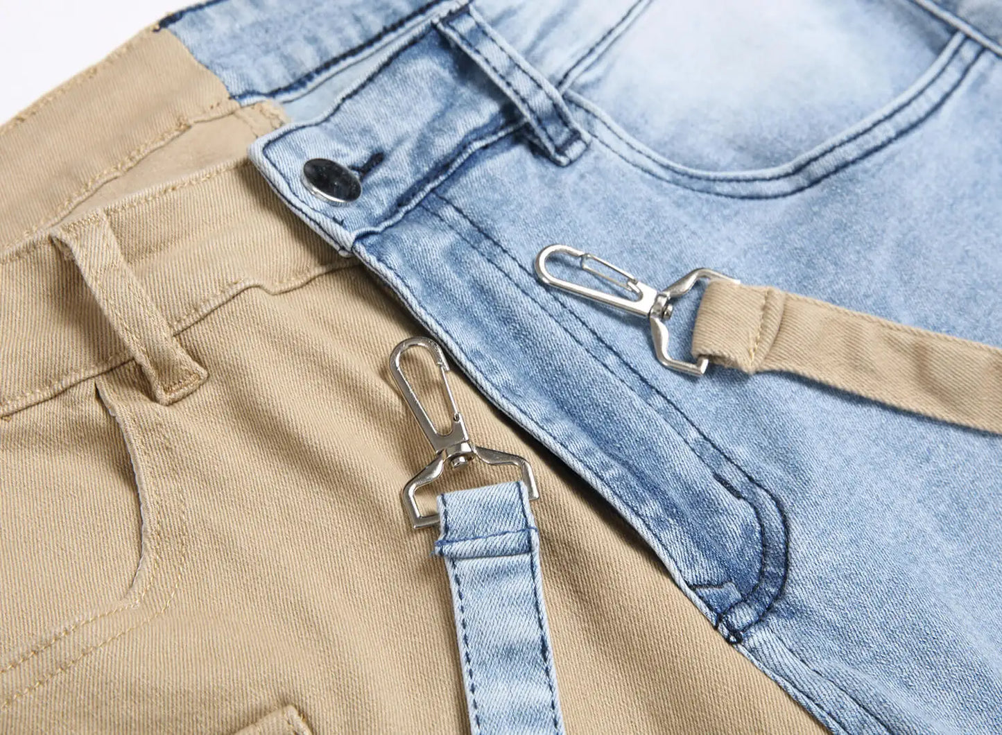 FREEME™ Men's Slim Fit Denim Pencil Pants - High Waist Straight Trousers