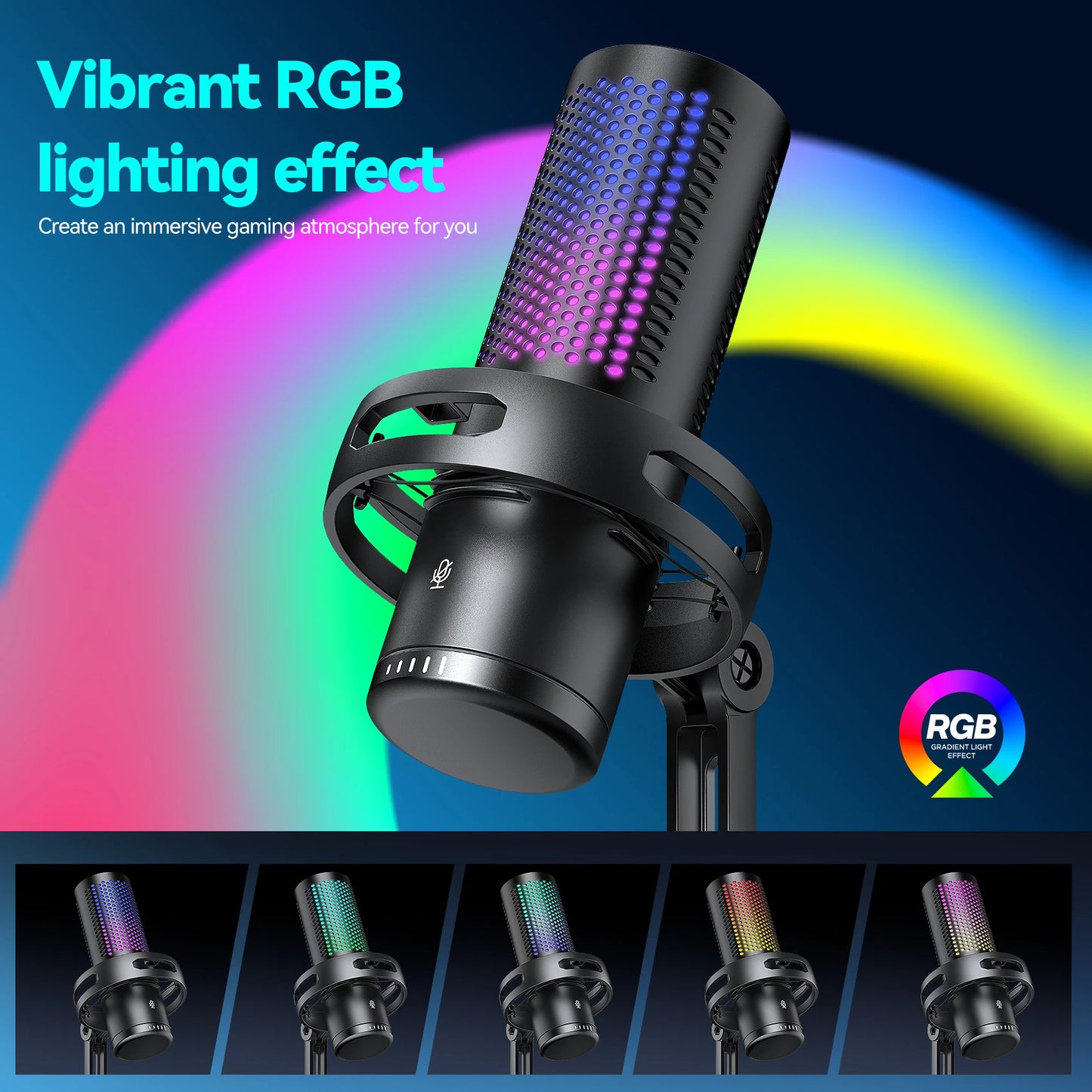 FREEME™ USB Condenser Microphone Kit - PC & Laptop Mic for Gaming, Streaming & Podcasting
