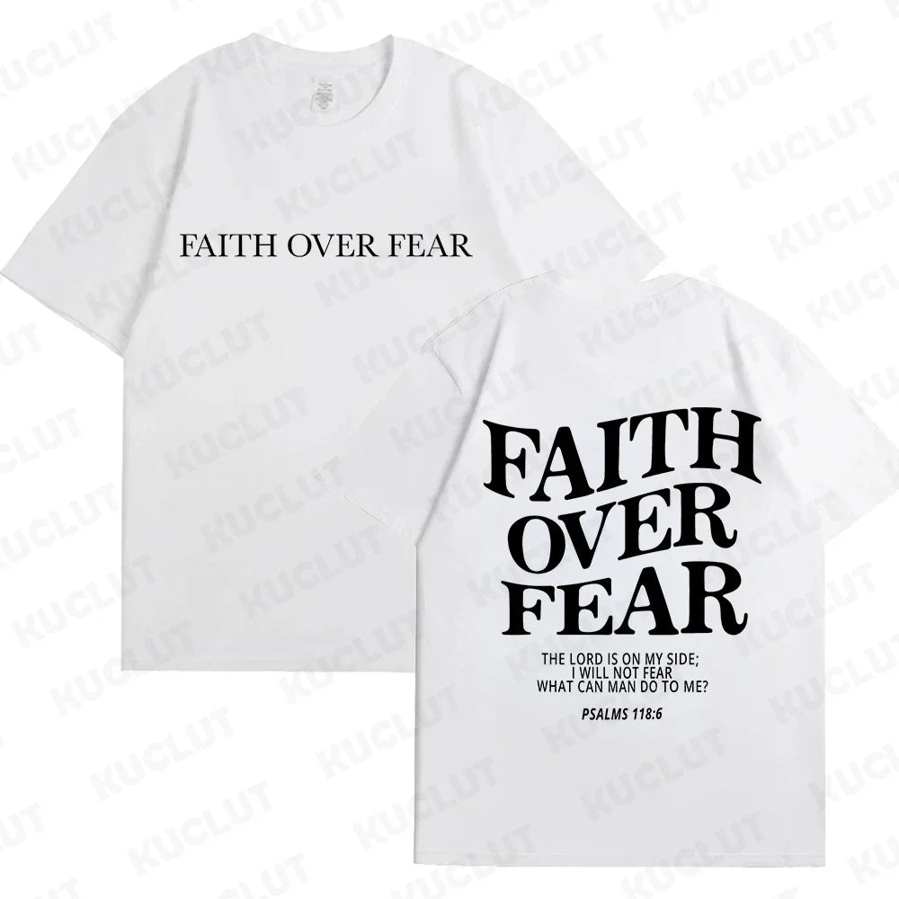 FREEME™ Faith Over Fear Tee - Christian Inspirational T-Shirt | Bible Verse