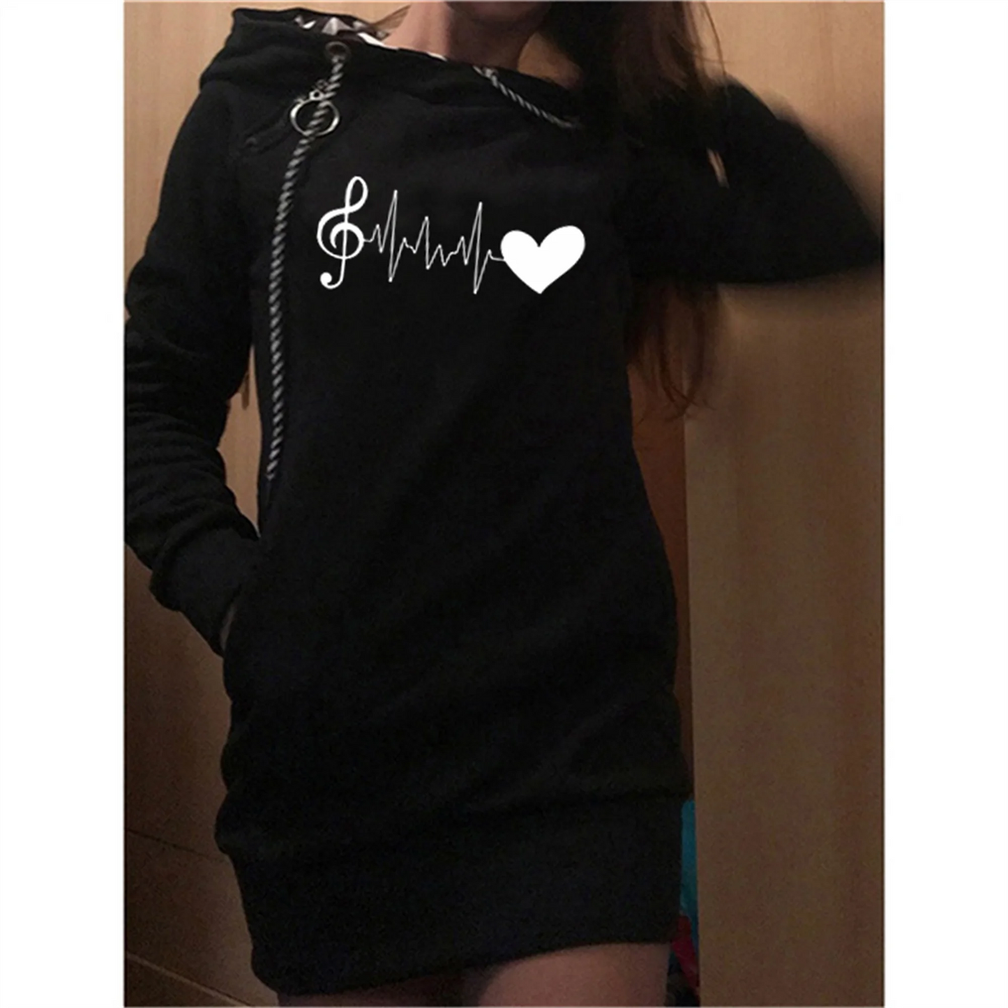 FREEME™ Women's Slim Sweater Hoodie Dress - Long Sleeve Party & Casual Dress