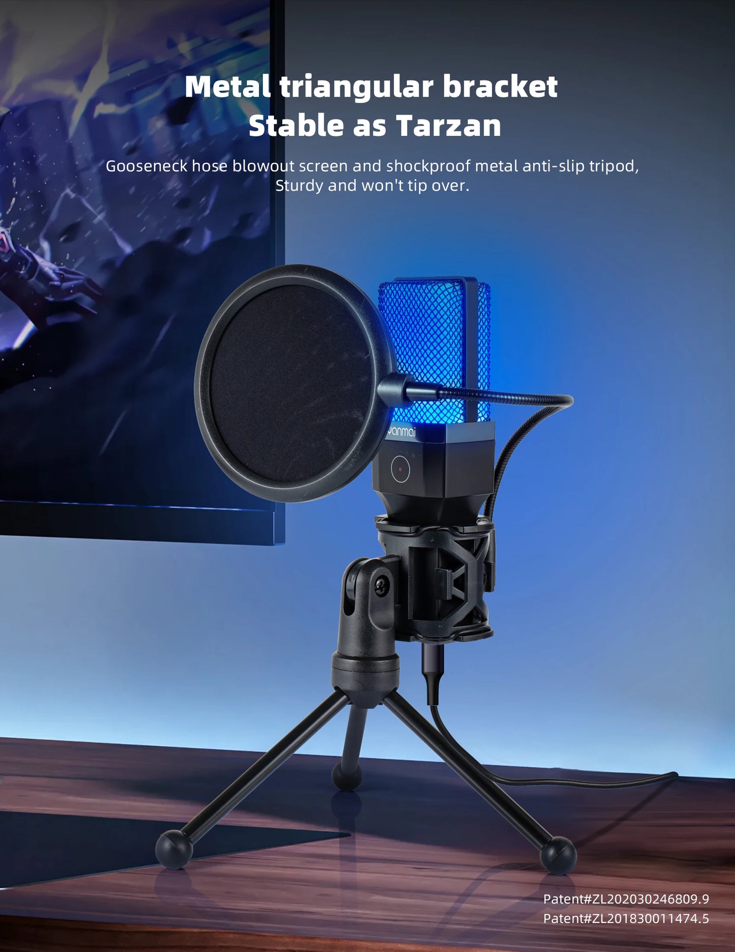 FREEME™ USB Condenser Microphone Kit - PC & Laptop Mic for Gaming, Streaming & Podcasting