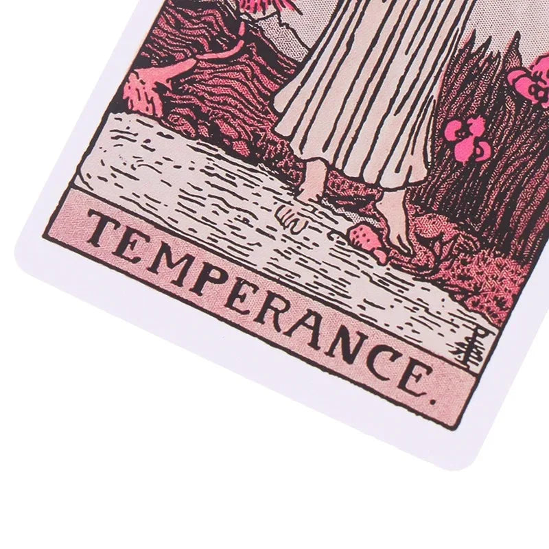 FREEME™ Pink Rider Waite Tarot Card Deck - Beginner Divination & Fortune Telling Set
